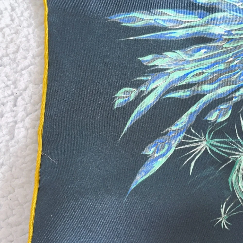 Authentic Christian Dior TOILE DE JOUY VOYAGE 90 Square Silk Scarf